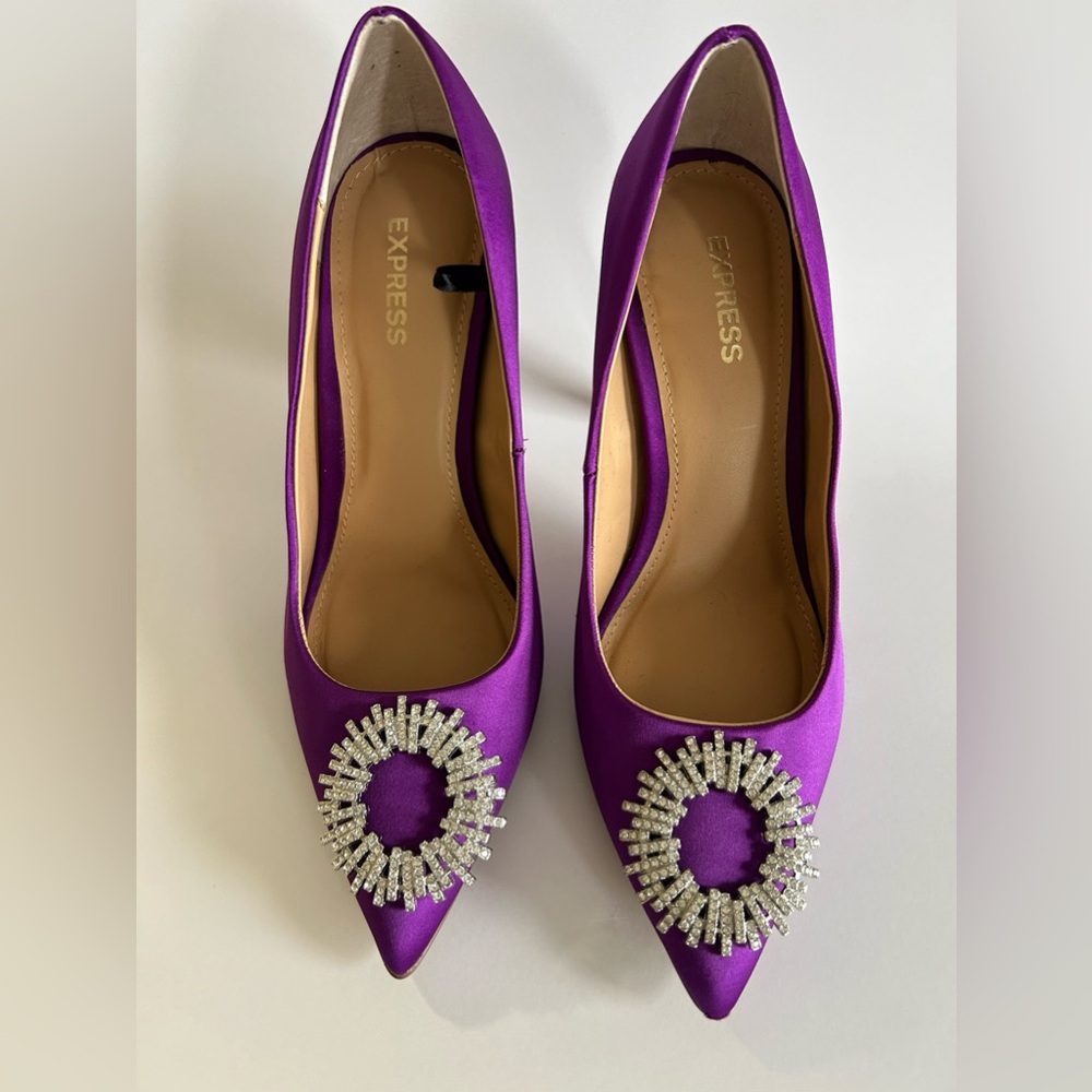 EXPRESS SATIN STILETTO SHOES